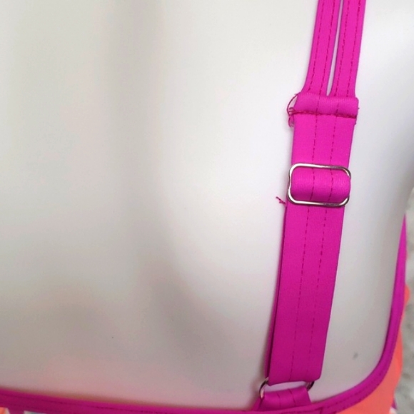 Next Sexy Printed Layered-Style Rosy Tankini Swimwear Top Only Women's Sz 34 B/C - Picture 8 of 10